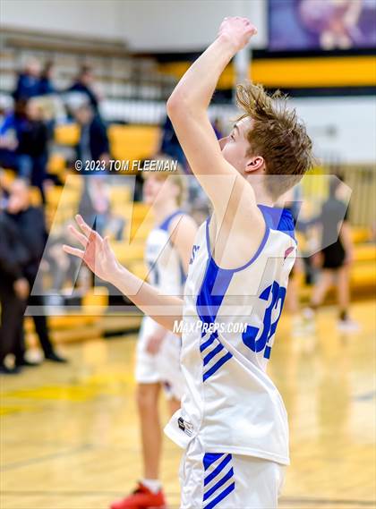 Thumbnail 1 in Kansas City Christian School vs Shawnee Mission West (West Boy's Varsity Tournament) photogallery.