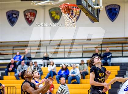 Thumbnail 1 in Kansas City Christian School vs Shawnee Mission West (West Boy's Varsity Tournament) photogallery.