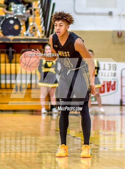 Thumbnail 1 in Kansas City Christian School vs Shawnee Mission West (West Boy's Varsity Tournament) photogallery.