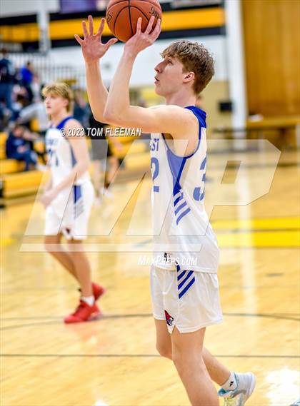 Thumbnail 2 in Kansas City Christian School vs Shawnee Mission West (West Boy's Varsity Tournament) photogallery.