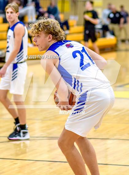 Thumbnail 2 in Kansas City Christian School vs Shawnee Mission West (West Boy's Varsity Tournament) photogallery.
