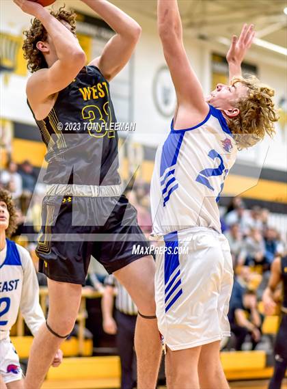 Thumbnail 1 in Kansas City Christian School vs Shawnee Mission West (West Boy's Varsity Tournament) photogallery.