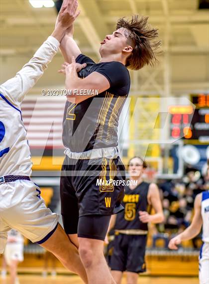 Thumbnail 2 in Kansas City Christian School vs Shawnee Mission West (West Boy's Varsity Tournament) photogallery.