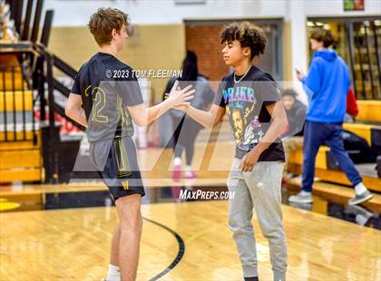 Thumbnail 3 in Kansas City Christian School vs Shawnee Mission West (West Boy's Varsity Tournament) photogallery.