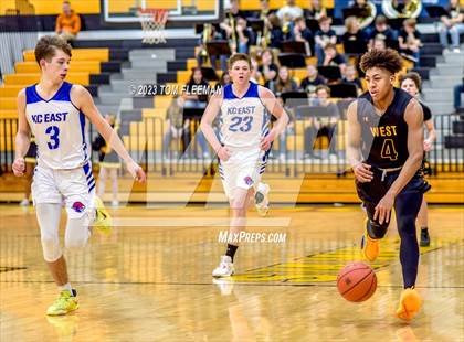 Thumbnail 2 in Kansas City Christian School vs Shawnee Mission West (West Boy's Varsity Tournament) photogallery.