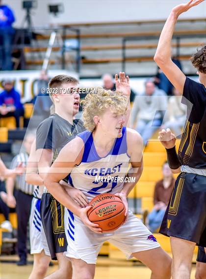 Thumbnail 2 in Kansas City Christian School vs Shawnee Mission West (West Boy's Varsity Tournament) photogallery.