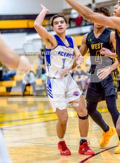 Thumbnail 1 in Kansas City Christian School vs Shawnee Mission West (West Boy's Varsity Tournament) photogallery.