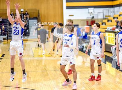 Thumbnail 2 in Kansas City Christian School vs Shawnee Mission West (West Boy's Varsity Tournament) photogallery.