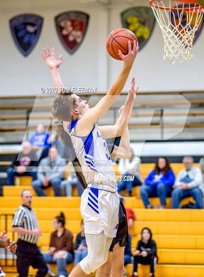 Thumbnail 2 in Kansas City Christian School vs Shawnee Mission West (West Boy's Varsity Tournament) photogallery.