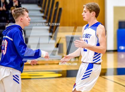Thumbnail 3 in Kansas City Christian School vs Shawnee Mission West (West Boy's Varsity Tournament) photogallery.