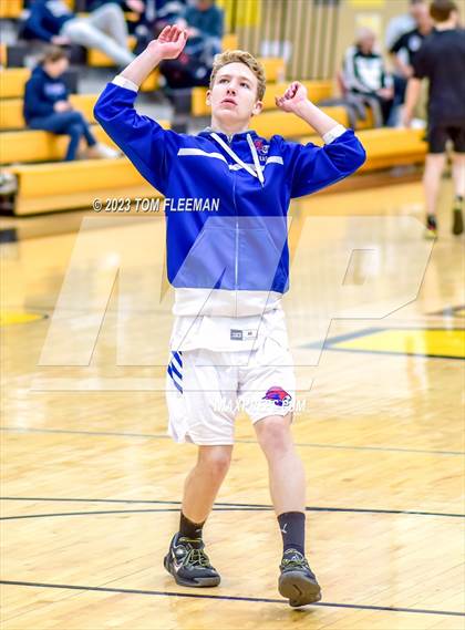 Thumbnail 2 in Kansas City Christian School vs Shawnee Mission West (West Boy's Varsity Tournament) photogallery.