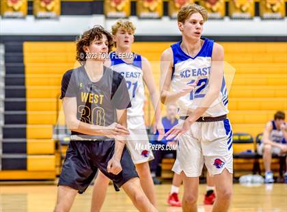Thumbnail 3 in Kansas City Christian School vs Shawnee Mission West (West Boy's Varsity Tournament) photogallery.