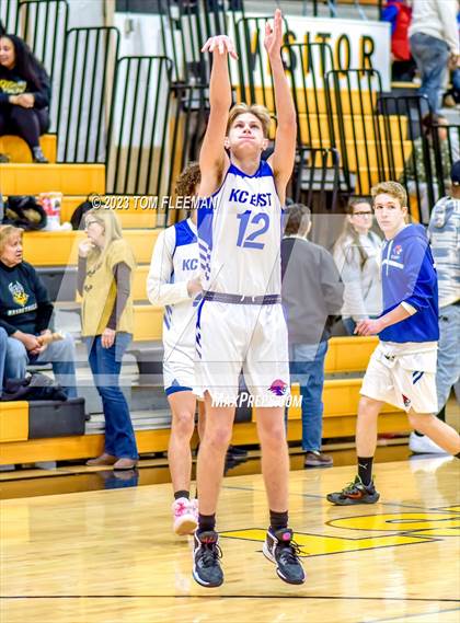 Thumbnail 3 in Kansas City Christian School vs Shawnee Mission West (West Boy's Varsity Tournament) photogallery.