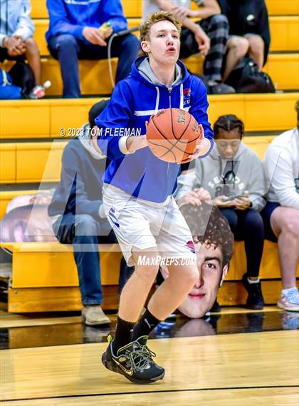 Thumbnail 2 in Kansas City Christian School vs Shawnee Mission West (West Boy's Varsity Tournament) photogallery.