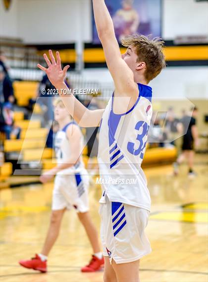 Thumbnail 3 in Kansas City Christian School vs Shawnee Mission West (West Boy's Varsity Tournament) photogallery.