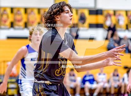 Thumbnail 2 in Kansas City Christian School vs Shawnee Mission West (West Boy's Varsity Tournament) photogallery.