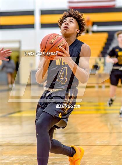 Thumbnail 1 in Kansas City Christian School vs Shawnee Mission West (West Boy's Varsity Tournament) photogallery.
