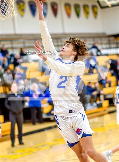 Thumbnail 3 in Kansas City Christian School vs Shawnee Mission West (West Boy's Varsity Tournament) photogallery.
