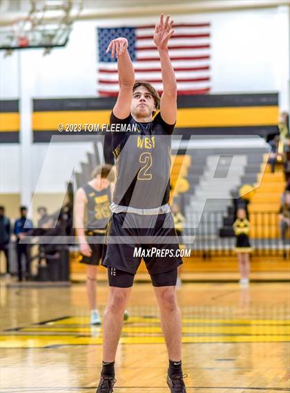 Thumbnail 1 in Kansas City Christian School vs Shawnee Mission West (West Boy's Varsity Tournament) photogallery.