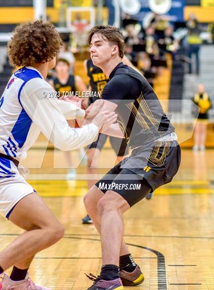 Thumbnail 3 in Kansas City Christian School vs Shawnee Mission West (West Boy's Varsity Tournament) photogallery.