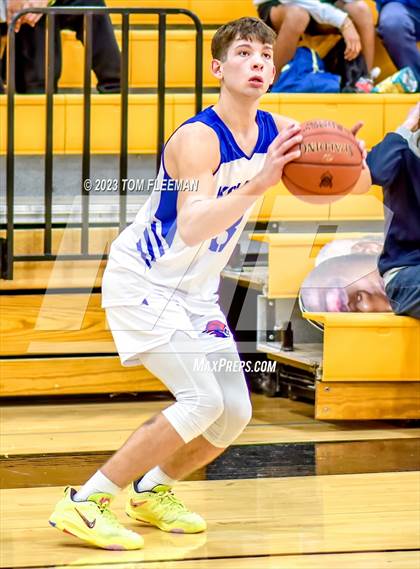 Thumbnail 3 in Kansas City Christian School vs Shawnee Mission West (West Boy's Varsity Tournament) photogallery.