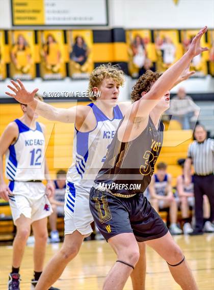 Thumbnail 2 in Kansas City Christian School vs Shawnee Mission West (West Boy's Varsity Tournament) photogallery.