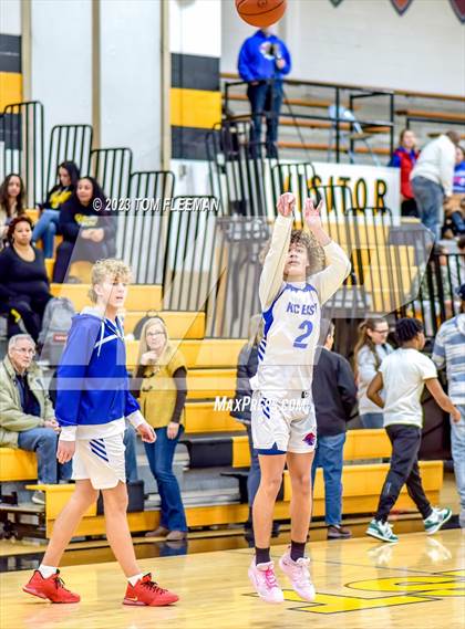 Thumbnail 1 in Kansas City Christian School vs Shawnee Mission West (West Boy's Varsity Tournament) photogallery.