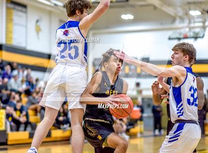 Thumbnail 2 in Kansas City Christian School vs Shawnee Mission West (West Boy's Varsity Tournament) photogallery.