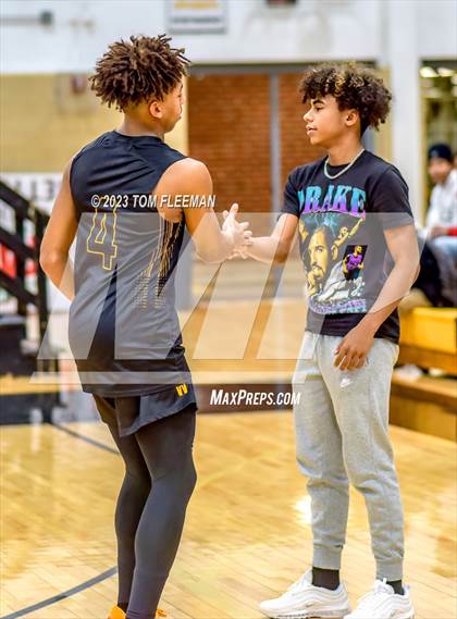 Thumbnail 3 in Kansas City Christian School vs Shawnee Mission West (West Boy's Varsity Tournament) photogallery.