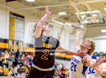 Thumbnail 2 in Kansas City Christian School vs Shawnee Mission West (West Boy's Varsity Tournament) photogallery.