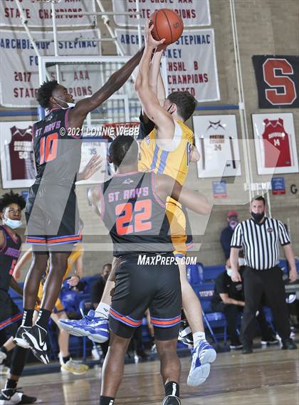 Thumbnail 3 in St. Raymond vs St. Peter's (CHSAA Spring Tournament) photogallery.