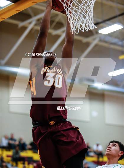 Thumbnail 1 in St. Mary's vs Christ the King (Hoophall West Invitational) photogallery.