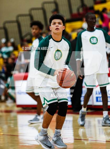 Thumbnail 1 in St. Mary's vs Christ the King (Hoophall West Invitational) photogallery.