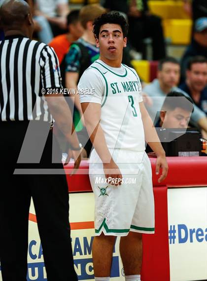 Thumbnail 3 in St. Mary's vs Christ the King (Hoophall West Invitational) photogallery.