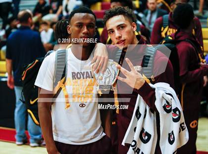 Thumbnail 1 in St. Mary's vs Christ the King (Hoophall West Invitational) photogallery.