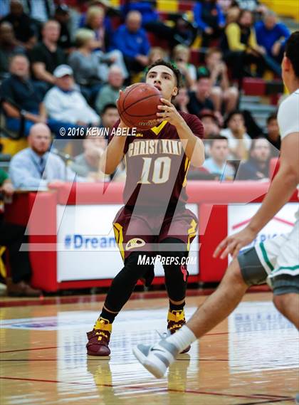 Thumbnail 3 in St. Mary's vs Christ the King (Hoophall West Invitational) photogallery.