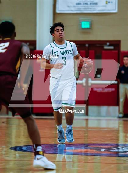 Thumbnail 3 in St. Mary's vs Christ the King (Hoophall West Invitational) photogallery.