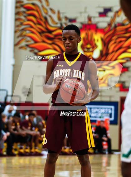 Thumbnail 2 in St. Mary's vs Christ the King (Hoophall West Invitational) photogallery.