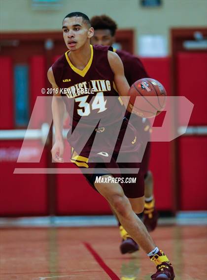 Thumbnail 2 in St. Mary's vs Christ the King (Hoophall West Invitational) photogallery.