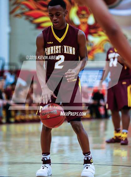 Thumbnail 2 in St. Mary's vs Christ the King (Hoophall West Invitational) photogallery.