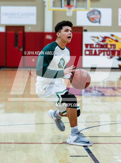 Thumbnail 2 in St. Mary's vs Christ the King (Hoophall West Invitational) photogallery.