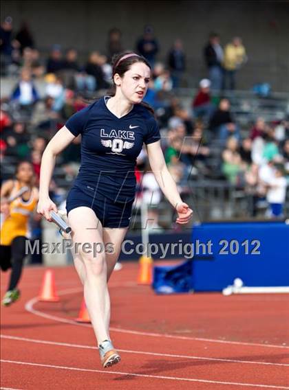 Thumbnail 2 in Lake Oswego Invitational (Girls Track Events) photogallery.