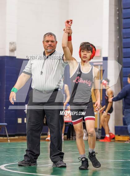 Thumbnail 3 in Cheyenne vs. Liberty (Spring Valley Duals Round 1) photogallery.