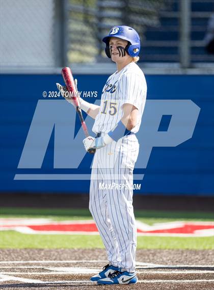 Thumbnail 3 in Holliday vs. Brock (UIL Baseball 3A Region 1 Regional Quarterfinal Playoff Game 1) photogallery.