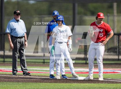 Thumbnail 2 in Holliday vs. Brock (UIL Baseball 3A Region 1 Regional Quarterfinal Playoff Game 1) photogallery.