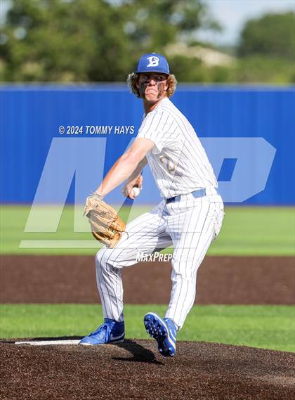 Thumbnail 2 in Holliday vs. Brock (UIL Baseball 3A Region 1 Regional Quarterfinal Playoff Game 1) photogallery.