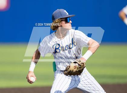 Thumbnail 3 in Holliday vs. Brock (UIL Baseball 3A Region 1 Regional Quarterfinal Playoff Game 1) photogallery.