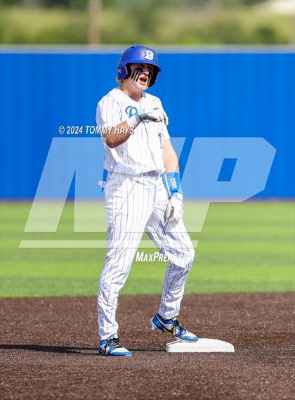 Thumbnail 2 in Holliday vs. Brock (UIL Baseball 3A Region 1 Regional Quarterfinal Playoff Game 1) photogallery.