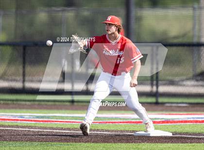 Thumbnail 3 in Holliday vs. Brock (UIL Baseball 3A Region 1 Regional Quarterfinal Playoff Game 1) photogallery.