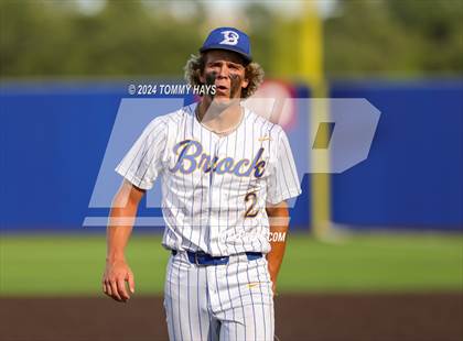 Thumbnail 2 in Holliday vs. Brock (UIL Baseball 3A Region 1 Regional Quarterfinal Playoff Game 1) photogallery.
